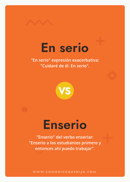 En serio o Enserio - ¿Cómo se escribe?