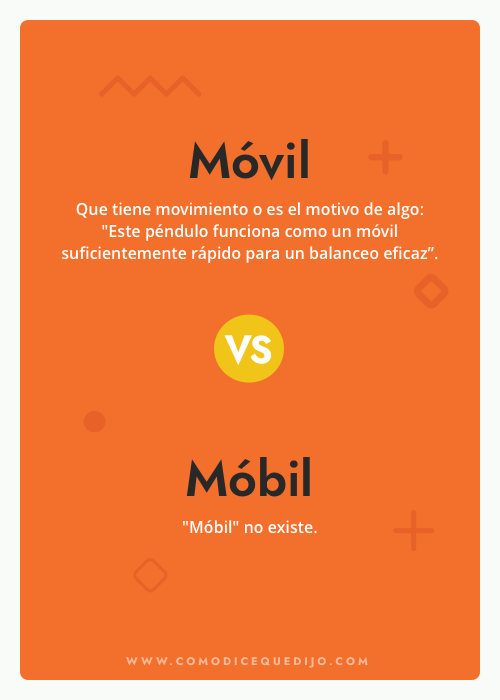 Móvil o Móbil - ¿Cómo se escribe?