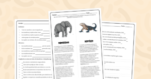 Comprensión lectora: Diferencias entre mamíferos y reptiles