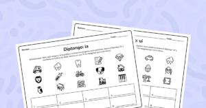 Identifica Diptongos: Actividades con Imágenes