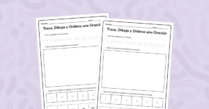 Trazar, Dibujar y Ordenar: Construcción de Oraciones