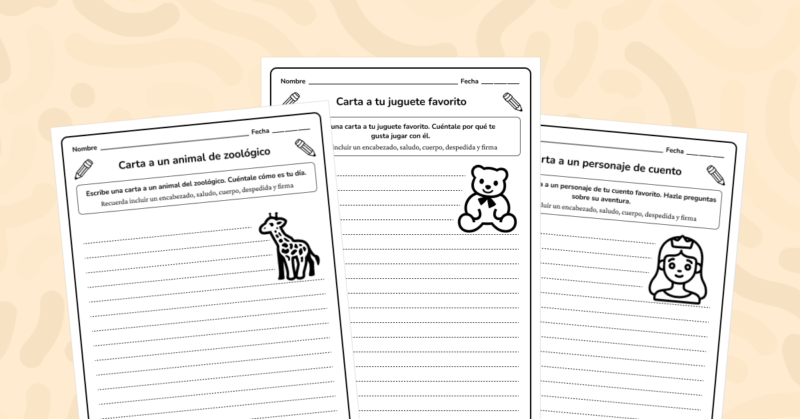 Escribe una Carta: Actividad Guiada de Expresión Escrita