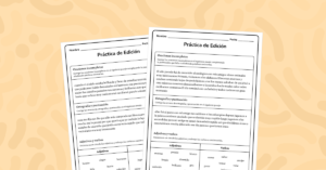 Práctica de Edición para 3° de Primaria