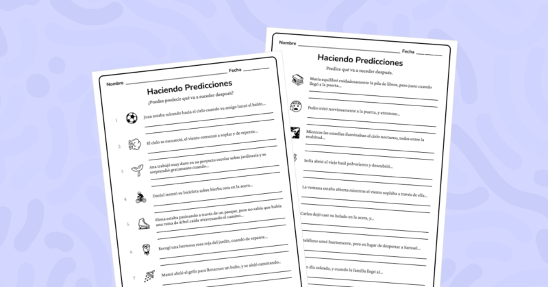 Hacer predicciones a partir de oraciones