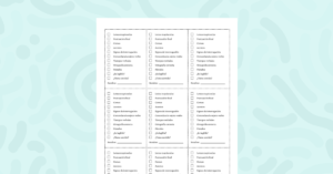 Lista de verificación para edición de textos