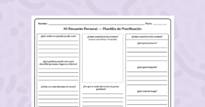 Planificador de Relatos Personales