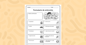Entrevista a un compañero y registra sus respuestas. Actividad divertida para practicar expresión oral y escrita.