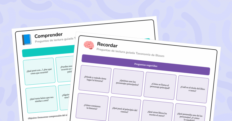 Usa estas preguntas para guiar la lectura según la Taxonomía de Bloom. Desarrolla el pensamiento crítico desde el texto.