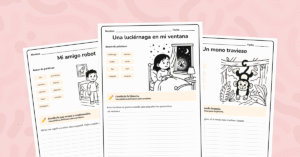 Crea cuentos con ayuda de bancos de palabras y escenas mágicas. Ideal para comenzar a escribir de forma guiada.