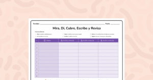 Recurso ideal para practicar ortografía con el método Mira, Di, Cubre, Escribe y Revisa. Fácil, efectivo y reutilizable.