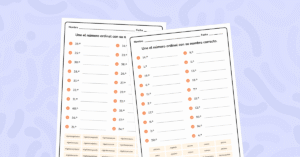 Ejercicios prácticos para dominar la escritura de números ordinales del primero al cuadragésimo con referencias visuales incluidas.